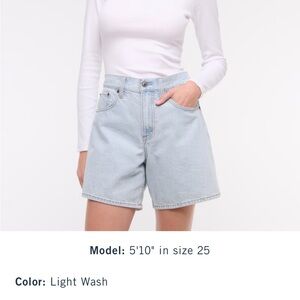 Abercrombie & Fitch Light Blue Jean Shorts